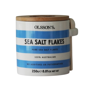 Sea Salt Flakes Stoneware Jar 250g