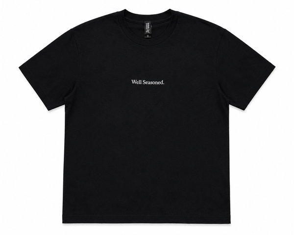 Black "Well Seasoned" T-Shirt