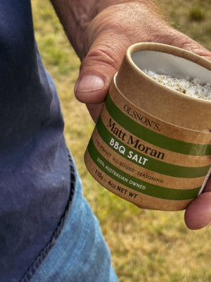 Olsson's x Matt Moran BBQ Salt Kraft canister 110g