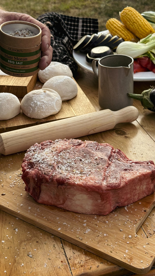 Olsson's x Matt Moran BBQ Salt Kraft canister 110g