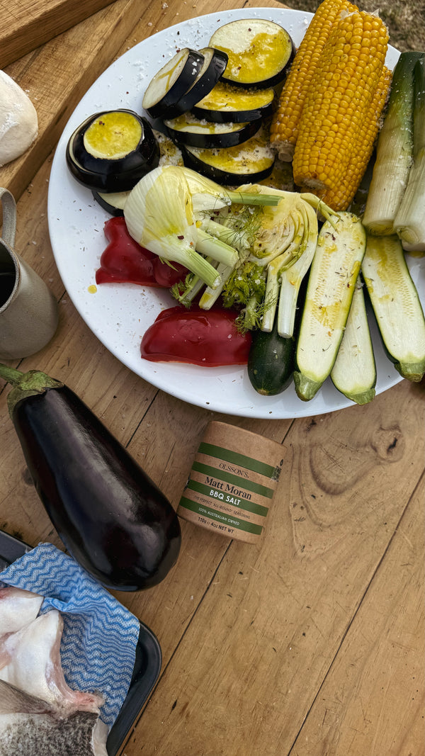 Olsson's x Matt Moran BBQ Salt Kraft canister 110g