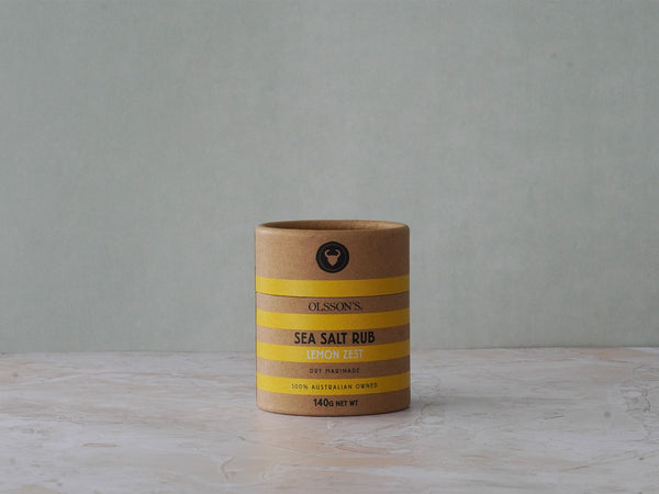 Lemon Zest Salt Rub Kraft Canister 140g
