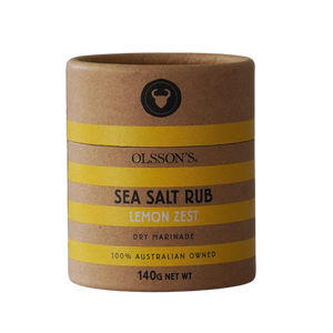Lemon Zest Salt Rub Kraft Canister 140g