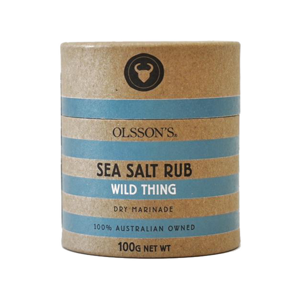 Olsson's Wild Thing Sea Salt Rub Kraft Canister 100g