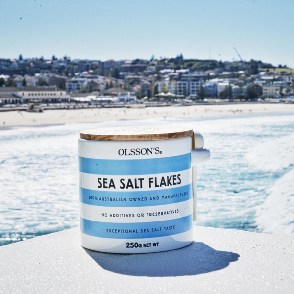 Sea Salt Flakes Stoneware Jar 250g