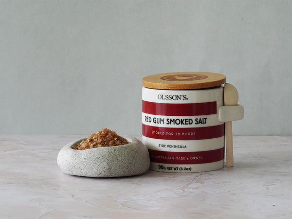 Red Gum Smoked Salt Stoneware Jar 90g