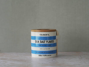 Sea Salt Flakes Stoneware Jar 250g