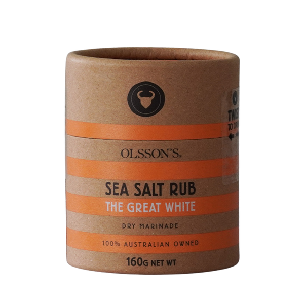 The Great White Salt Rub Kraft Canister 160g