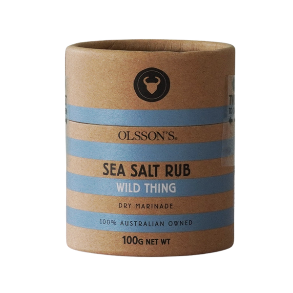 Olsson's Wild Thing Sea Salt Rub Kraft Canister 100g