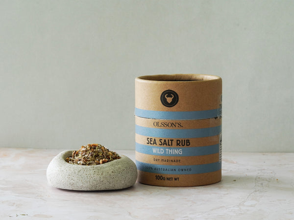 Olsson's Wild Thing Sea Salt Rub Kraft Canister 100g
