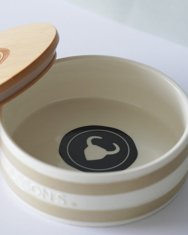 Salt Keeper with Bamboo Lid